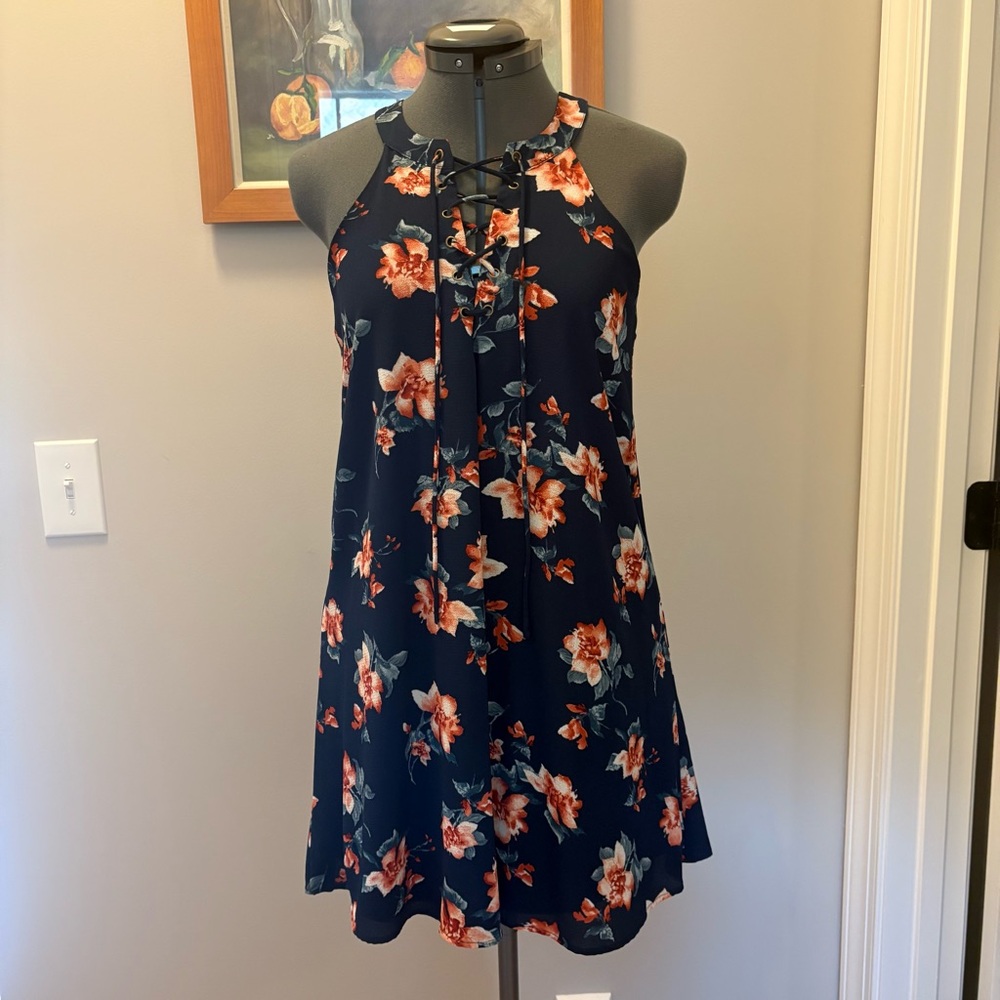 Altar'd State Navy Floral dress
